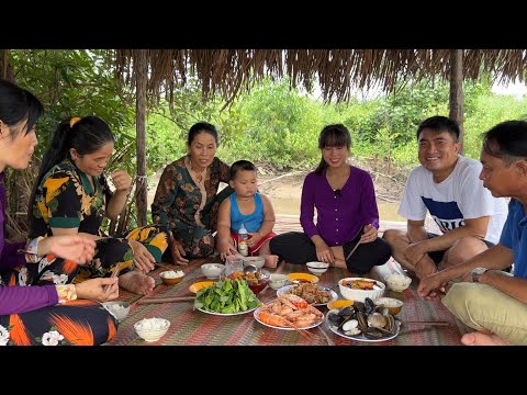 Video BỮA CƠM CHIA TAY CON GÁI MẸ CHUẨN BỊ TOÀN MÓN NGON |... - youtube