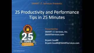 25 Productivity  and Performance Tips