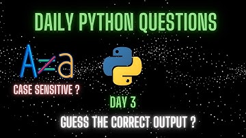Solving 100 Python MCQs in 100 Days - Day 3 Challenge!