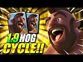 1.9 ELIXIR! FASTEST HOG CYCLE DECK IN CLASH ROYALE!! THIS IS INSANE!!