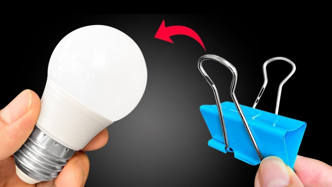 No Internet Needed! Put a Light Bulb In on the paperclip! This Idea ...