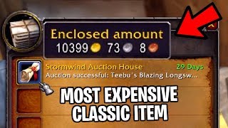 7 Most Expensive Items In Classic WoW