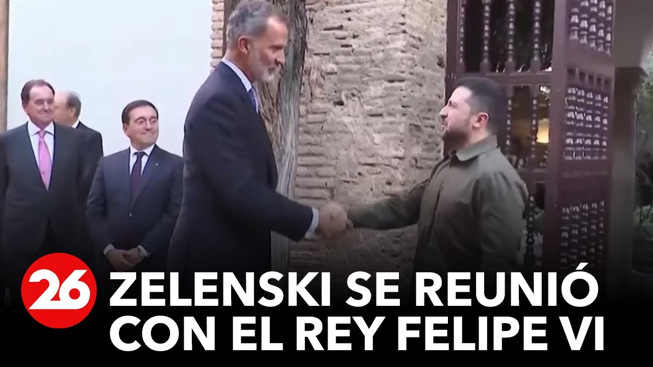ESPAÑA | Encuentro entre el rey Felipe VI y Zelenski - YouTube