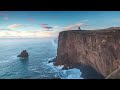 CLIFF SEA &amp; WIND Sounds for Relaxing, Sleeping, Studying &amp; Meditation White Noise