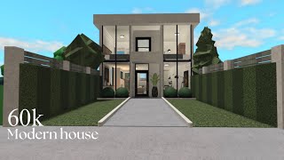 Bloxburg: Modern house 60k |Speedbuild | Roblox Bloxburg