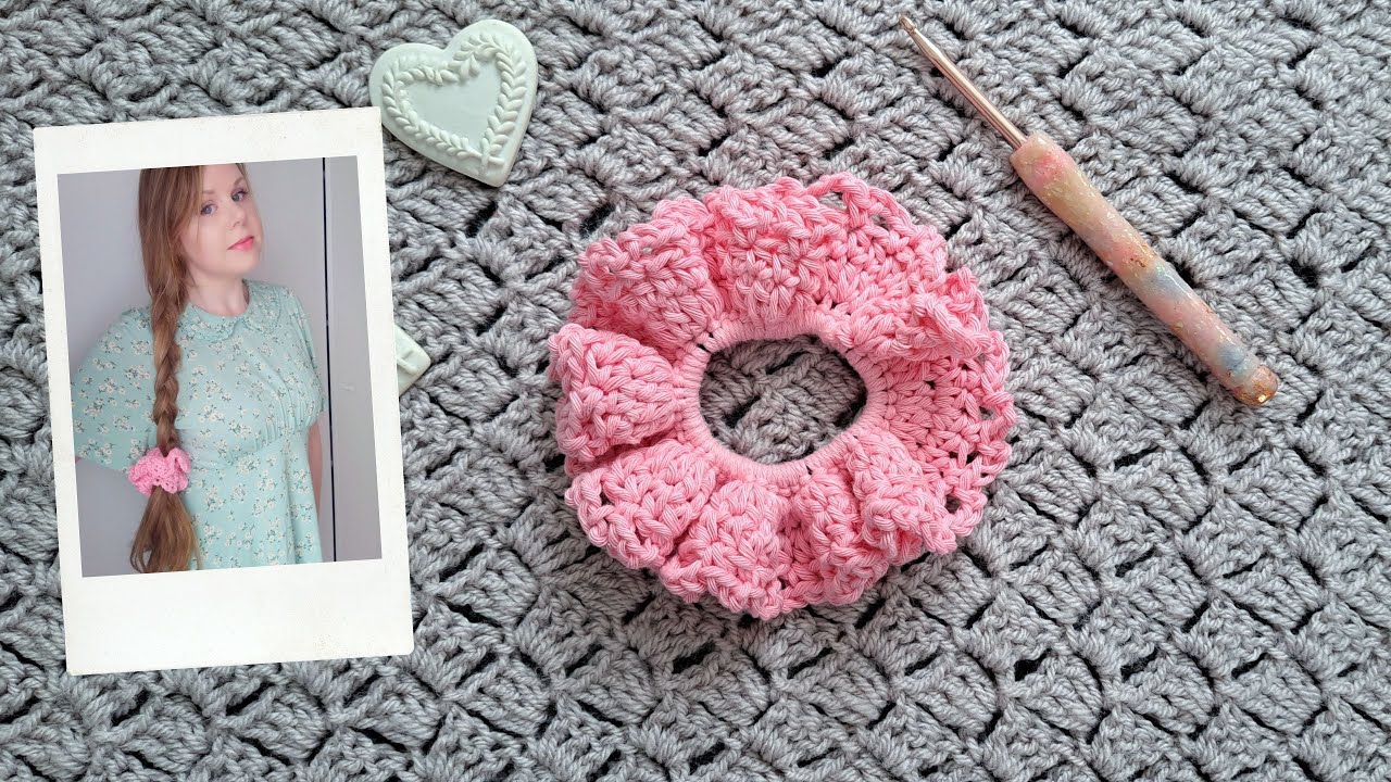 CROCHET EASIEST SCRUNCHIE EVER | How To Crochet Easy & Feminine ...