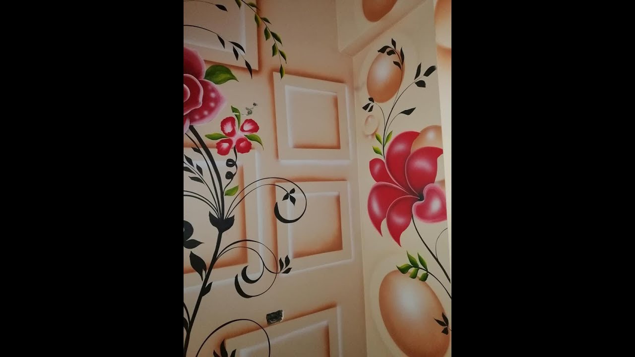 طريقه عمل ورده على الحائط YouTube