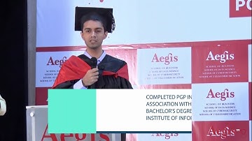 Niket Vyas, Data Analyst, Pentation Analytics sharing experience @Aegis School of Data Science