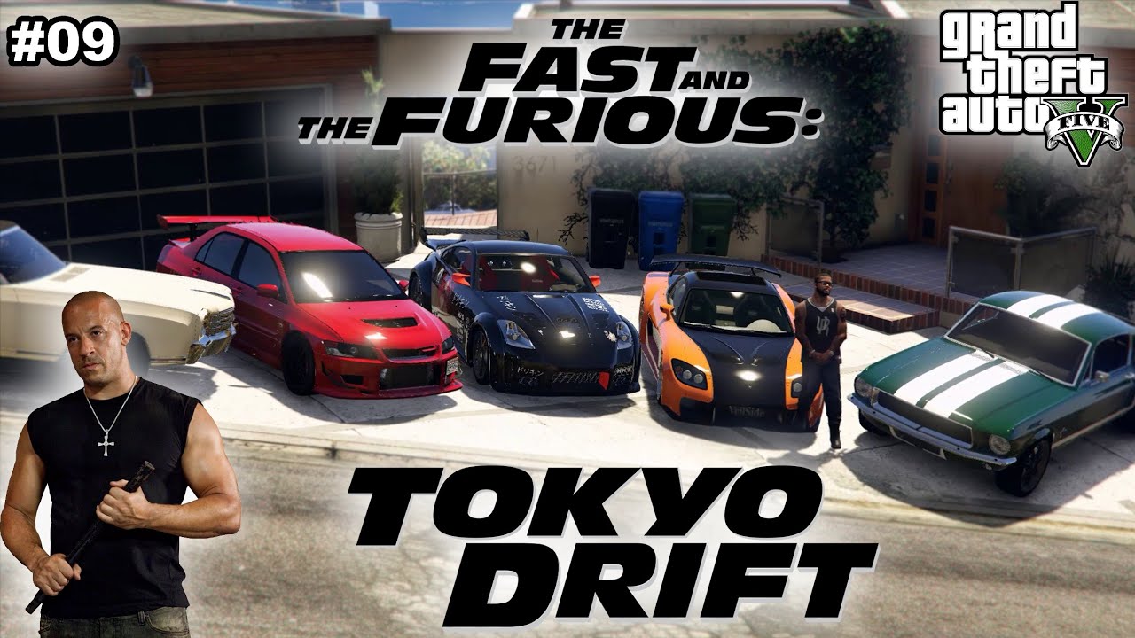 Franklin Stealing Fast And Furious (Tokyo Drift) Cars in GTA V!