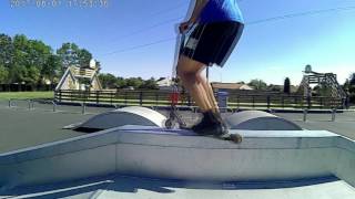 Feeble sur le Funbox en trottinette !