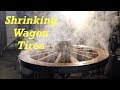 Hot Setting 12 - 3" Wagon Tires - ALONE - on the Spanish Cannon Wheels #9