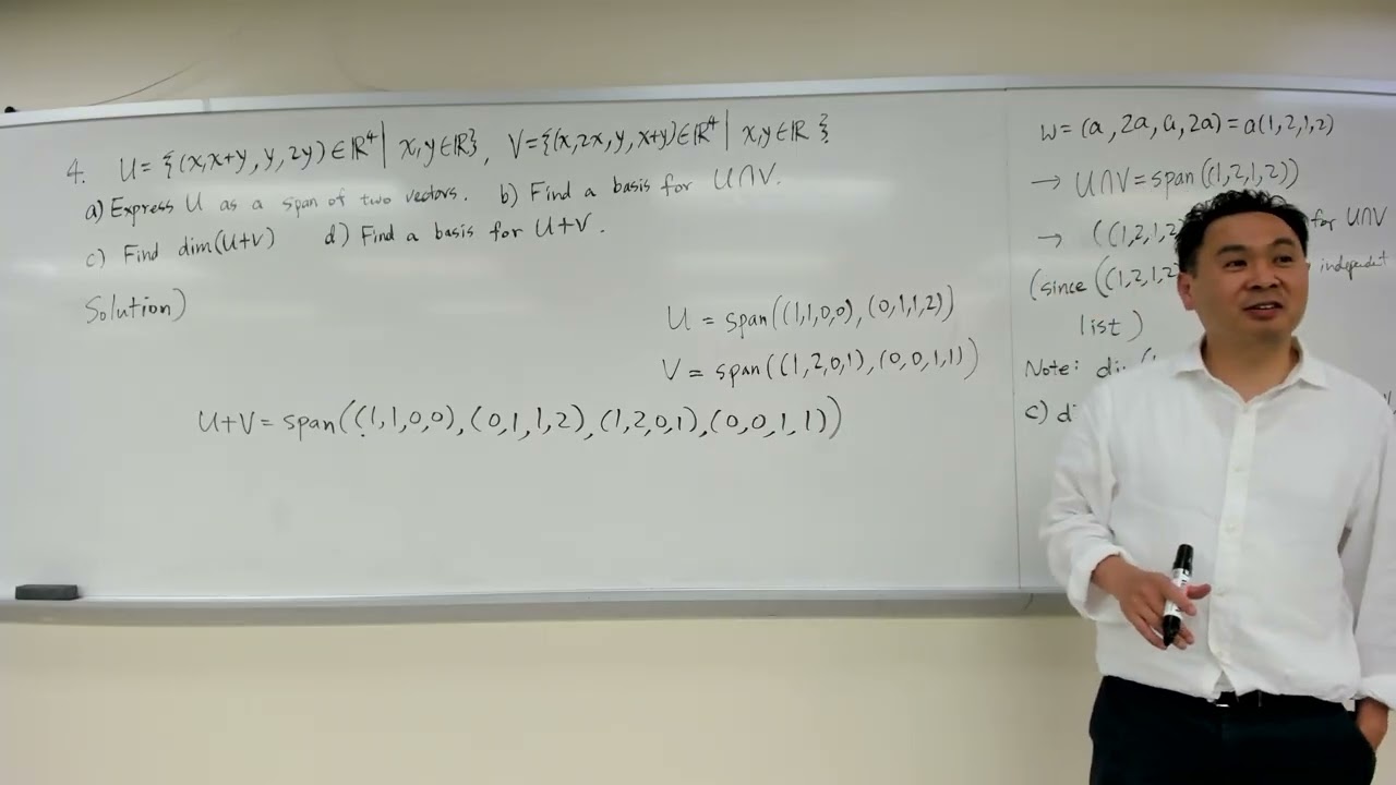 Tonton Finding the basis for intersection of subspaces di YouTube Tonton Finding the basis for intersection of subspaces di YouTube