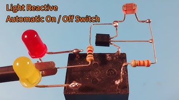Light sensor Automatic On/Off Switch 😱😱 | BC 547 Transistor @MMtechno88 DIY circuits for Beginners