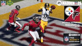 Madden 26 Steelers vs Falcons Regular Season WEEK 18 (Madden 27 Updated Rosters) Sim 2026 Game Play