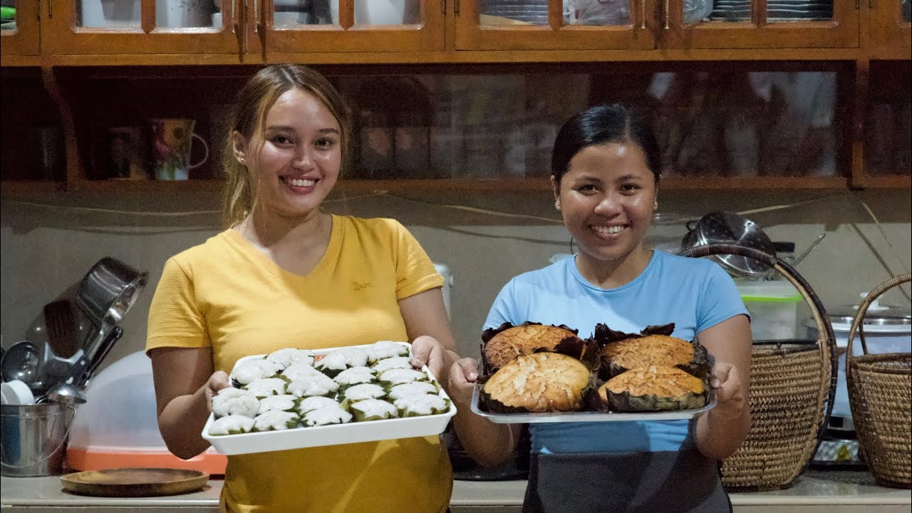 The Whole Process of Making Traditional BINGKA BISAYA and PUTO PINALUTAW without oven!