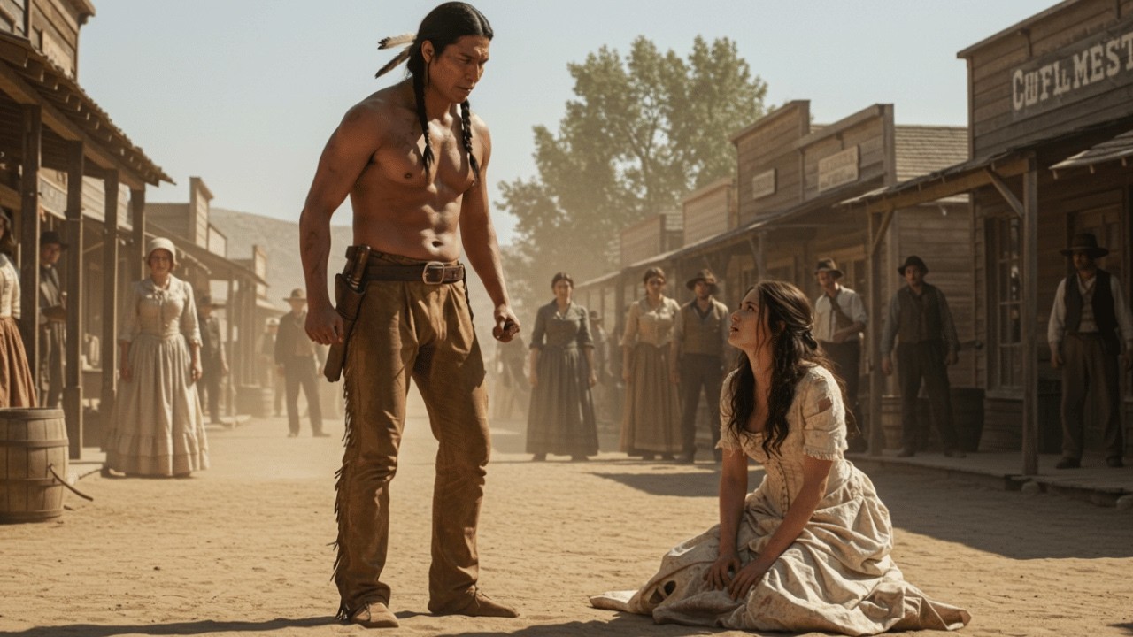 Die Postbraut wurde vor allen geschlagen — bis ein stiller Komantsche-Krieger sie beschützte