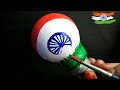 #independenceday painting on bulb #bulb art#indian flag painting on bulb#starmarcreative