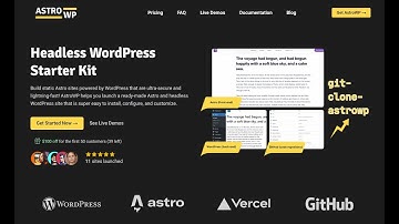AstroWP Headless WordPress Starter Kit