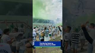 Torcida do Metropolitano faz festa na volta ao SESI