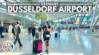 DUS Düsseldorf International Airport, August 2025 - End of Summer in Germany, 4K HDR Walking Tour
