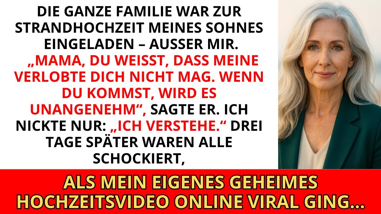Mein Sohn sagte, ich würde seine Hochzeit „peinlich machen“, also wurde ich nicht eingeladen — er...