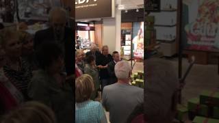 Chanukah Candle lighting at AVEDA Boca Town Center with Rabbi Josh Broide