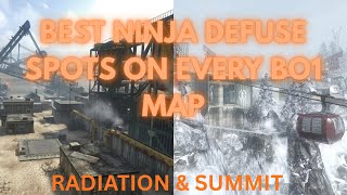 BEST NINJA DEFUSE SPOTS ON EVERY BO1 MAP #6 (RADIATION & SUMMIT)