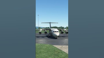 Up Close Taxi Of BAE 146 Professional Plane!