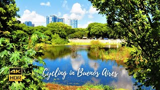 Cycling in Buenos Aires  Exploring Reserva Ecológica Costanera Sur  4K HDR