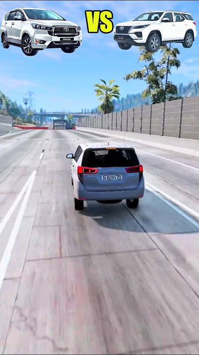 Toyota Innova π Fortuner ππ₯ β Strength & Crash Test | BeamNG.drive Shorts