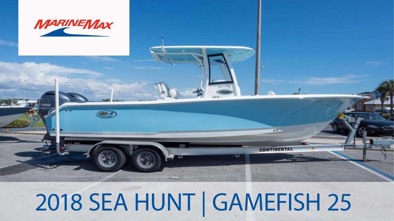 Premium Used 2018 Sea Hunt Gamefish 25 | MarineMax Panama City Beach, FL -  YouTube
