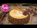 Motivtorte Baumstamm Holzfäller Axt Torte / Fondanttorte / Sallys Welt