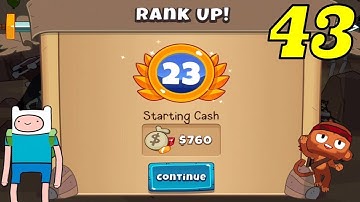 Bloons Adventure Time TD - Gameplay Walkthrough #43 - Wizard Battle 1 Normal (iOS, Android)