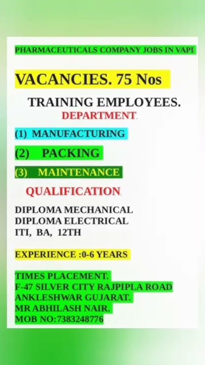 Free Jobs In Vapi GIDC Gujarat Sarkari Today News Engineer Jobs World 10-best-part-time-jobs-available-in-india-for-12th-pass-college