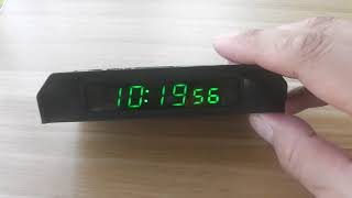 DEMO TEST: ONE Little Bear Solar Car Clock C6