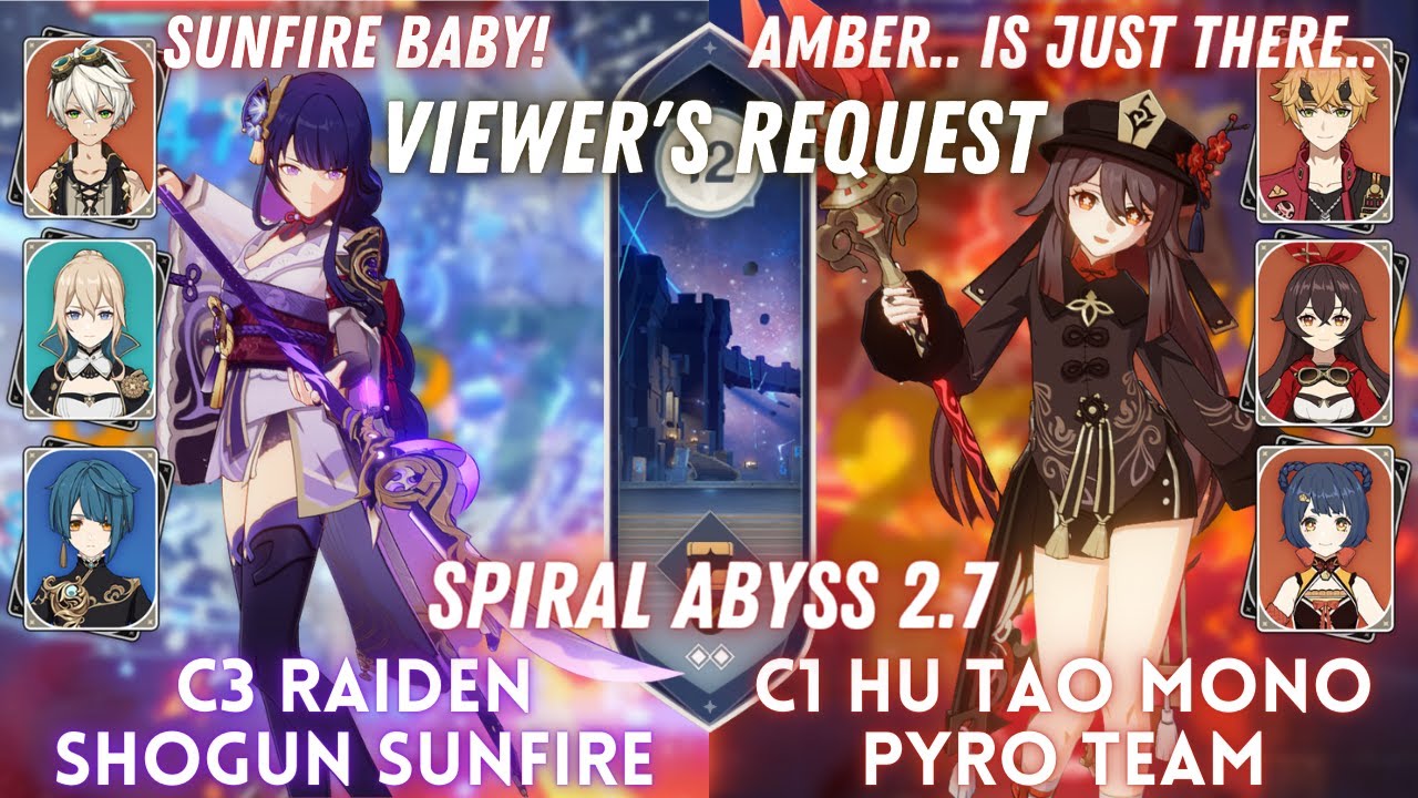 EU] KazuhaC3, Hu Tao, Shogun Raiden, Diluc C1, Ayaka