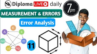 Error Analysis  | Absolute &amp; Relative Error | Error Propagation &amp; Estimation | Unit 1 Diploma 1st Yr