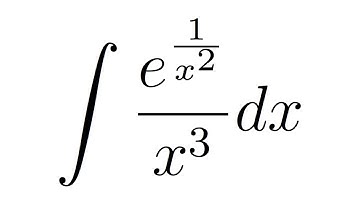Integral of e^(1/x^2)/x^3 (substitution)