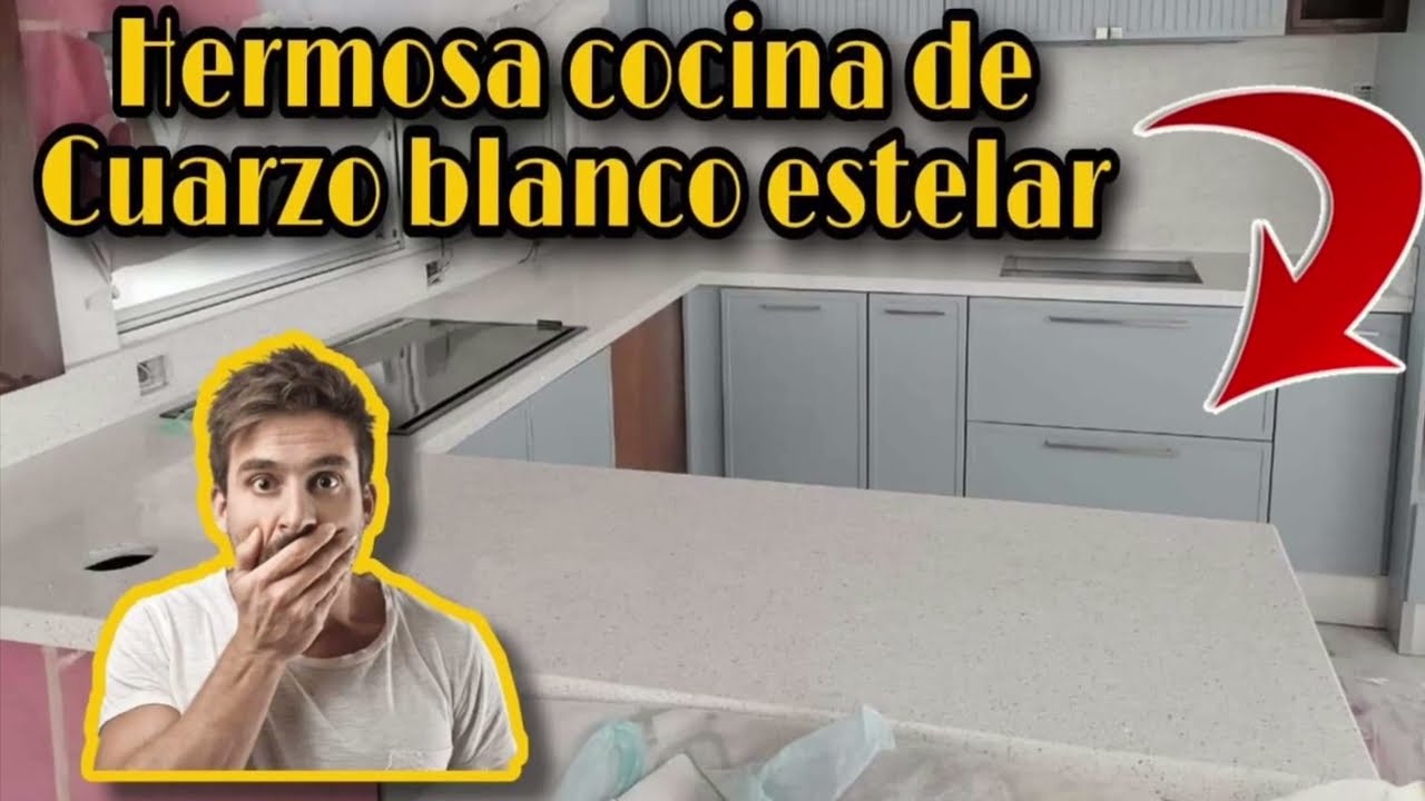 Proceso e instalación de una cocina en cuarzo blanco estelar !!!!