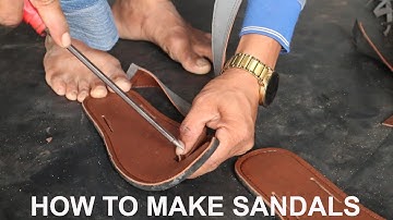 How To Make Beautiful Sandals at home with simple tools and easy fast techque - Talented Skills!!