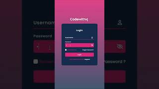 login page using html and css ❤️✨✨ #coding #python #programming #javascript #webdevelopment #css