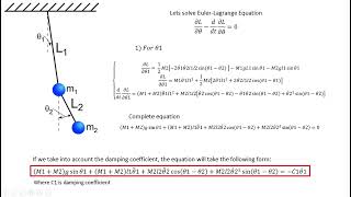 Double Pendulum. Deterministic chaos. BRATVA team project on differential equation.