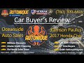 Customer Review of Autonique&#39;s Used Car Dealership in Oceanside CA by Kamson P. (2017 Honda Civic)