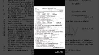 8th std SCIENCE 1st mid term exam question paper