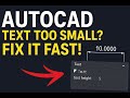 How to Scale the Text Size of Dimensions in AutoCAD