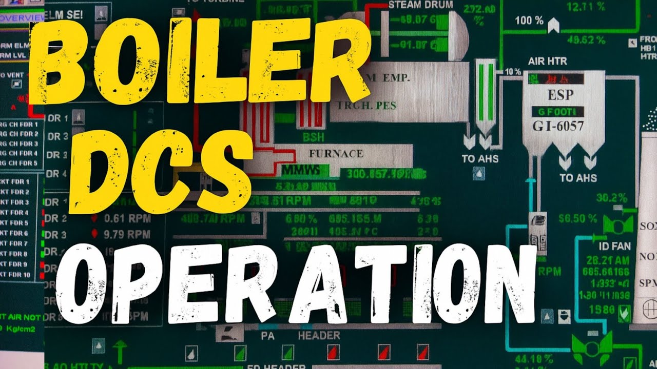 Dbcs Operator Panel Boiler DCS Operation From Control Room | Boiler Operation Explained # ...