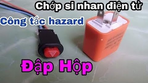 Đập hộp chớp điện tử và công tắc hazard chế đèn ưu tiên xe máy | Trai Bình Thuận Channel