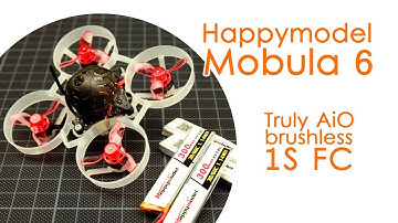 Happymodel Mobula6 : powerful 1S whoop with a truly All-in-One FC / ESC / VTx / Rx board
