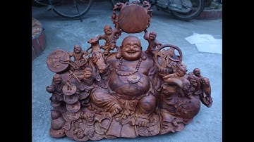 TƯỢNG GỖ ĐẸP-DI LẶC CỬU TIỂU GỖ CẨM LAI-KIỆT TÁC-XƯỞNG TƯỢNG GỖ-ZALO:0355678885-0868688137