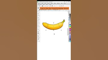 Banana shaped text  #coreldraw #creativetools #designtools